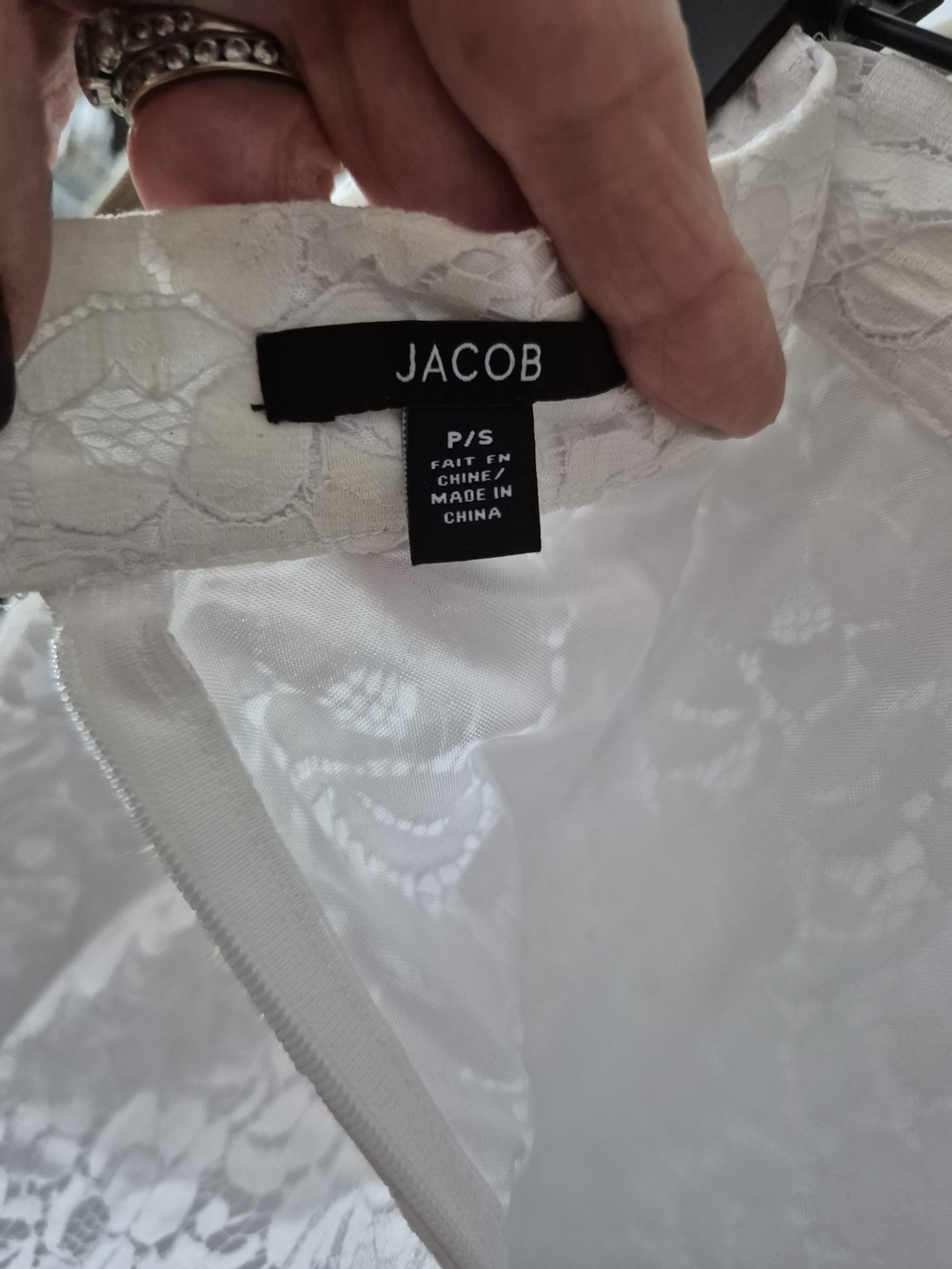 Jacob White Lace Mini Skirt - Picture 7 of 8